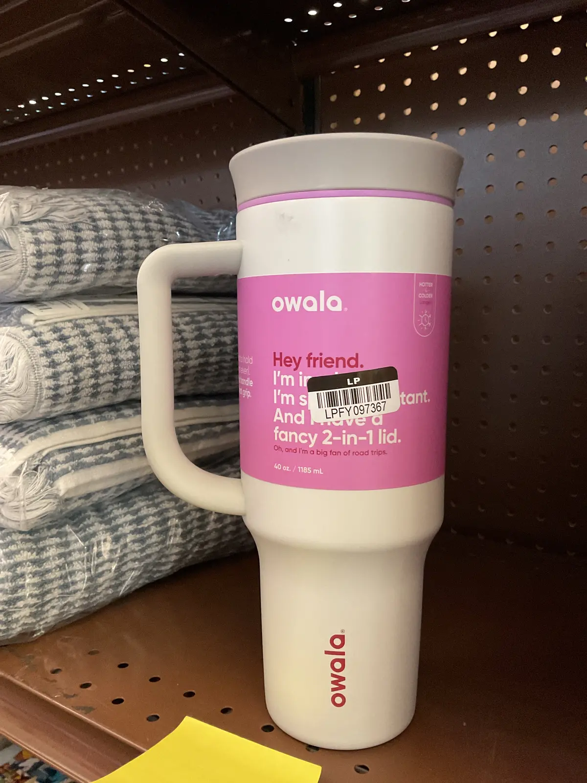 Owala 40Oz Stainless Steel Straw Tumbler
- White 1