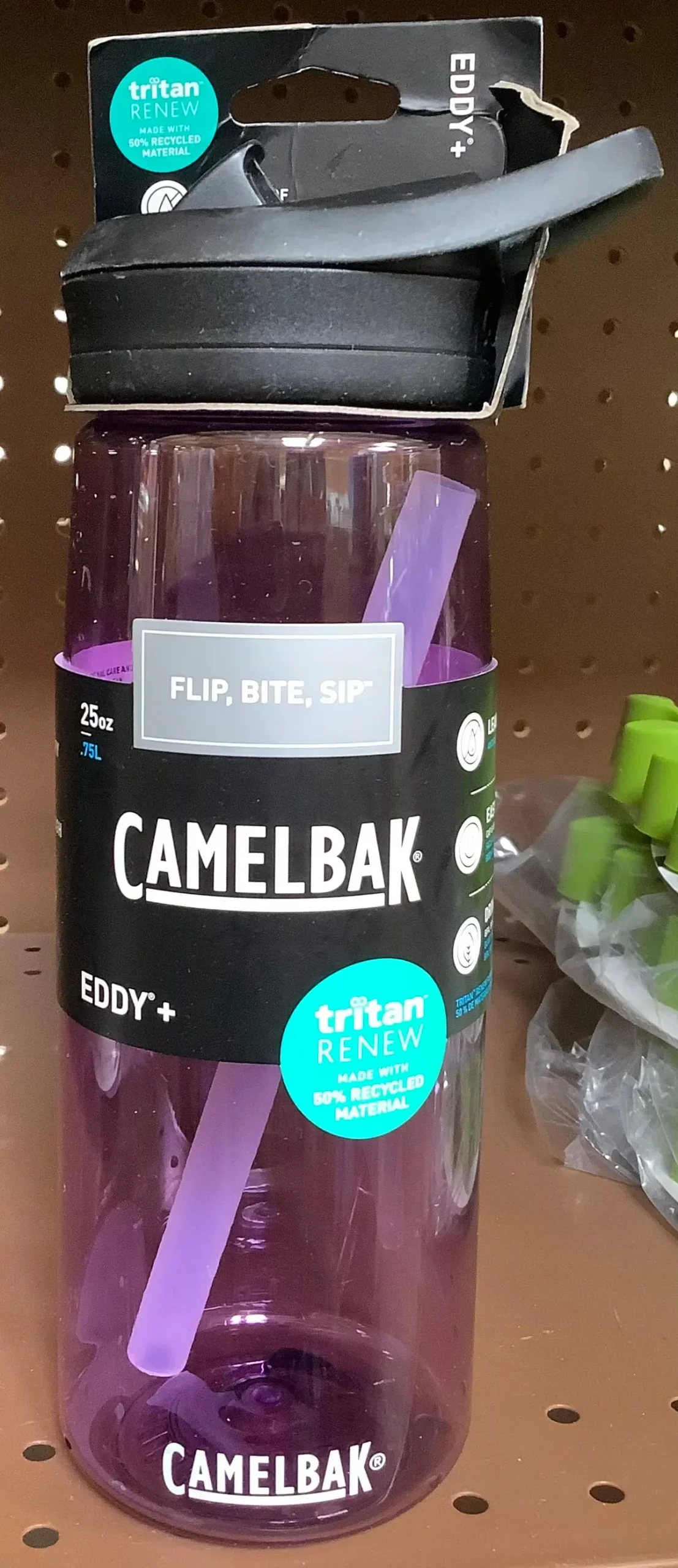 Clearance- Camelbak 25Oz Eddy+ Clear Purple Water Bottle (As Is) 1