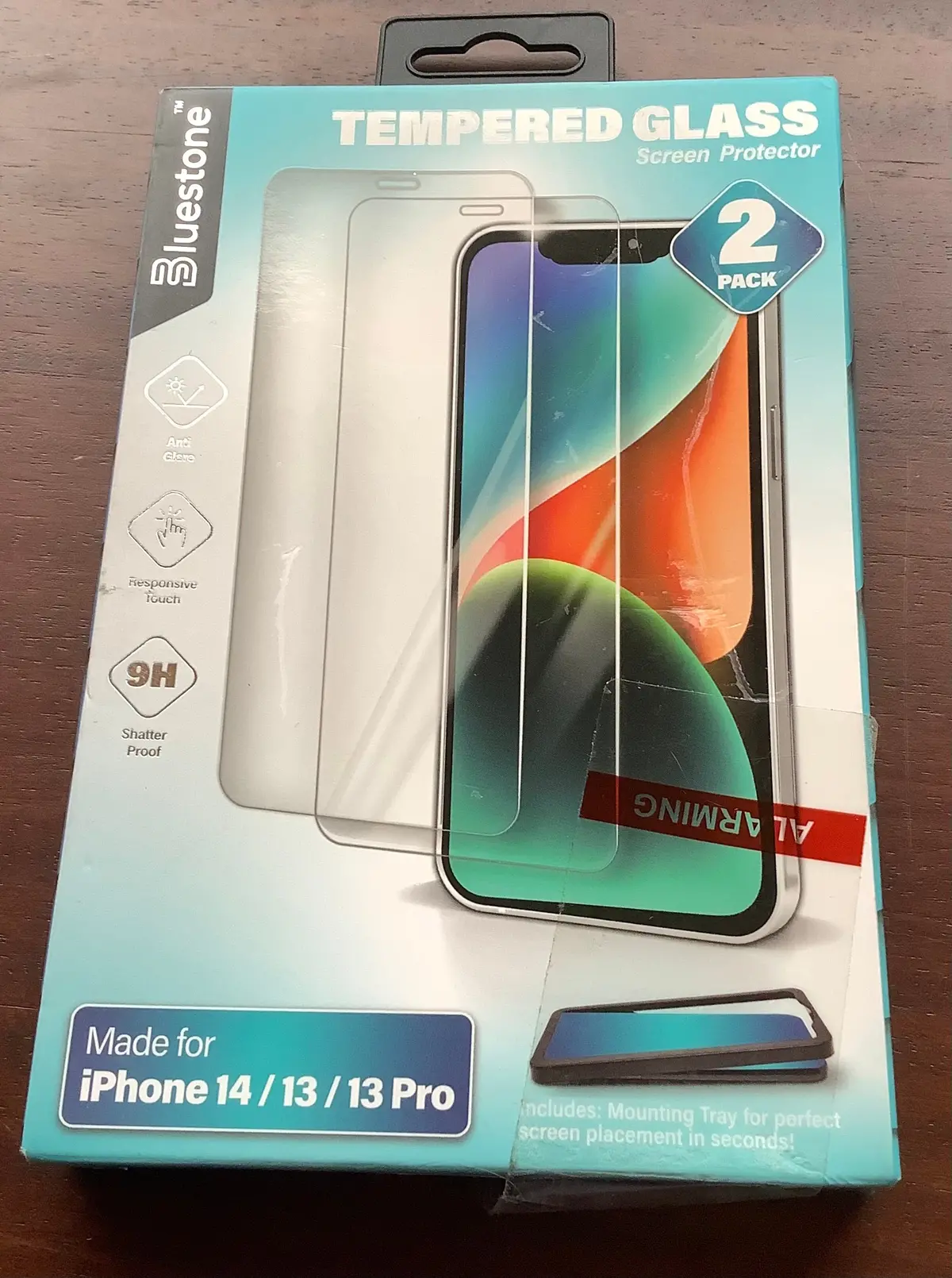 Bluestone Iphone 14/13/13 Pro Tempered Glass Screen Protector 1