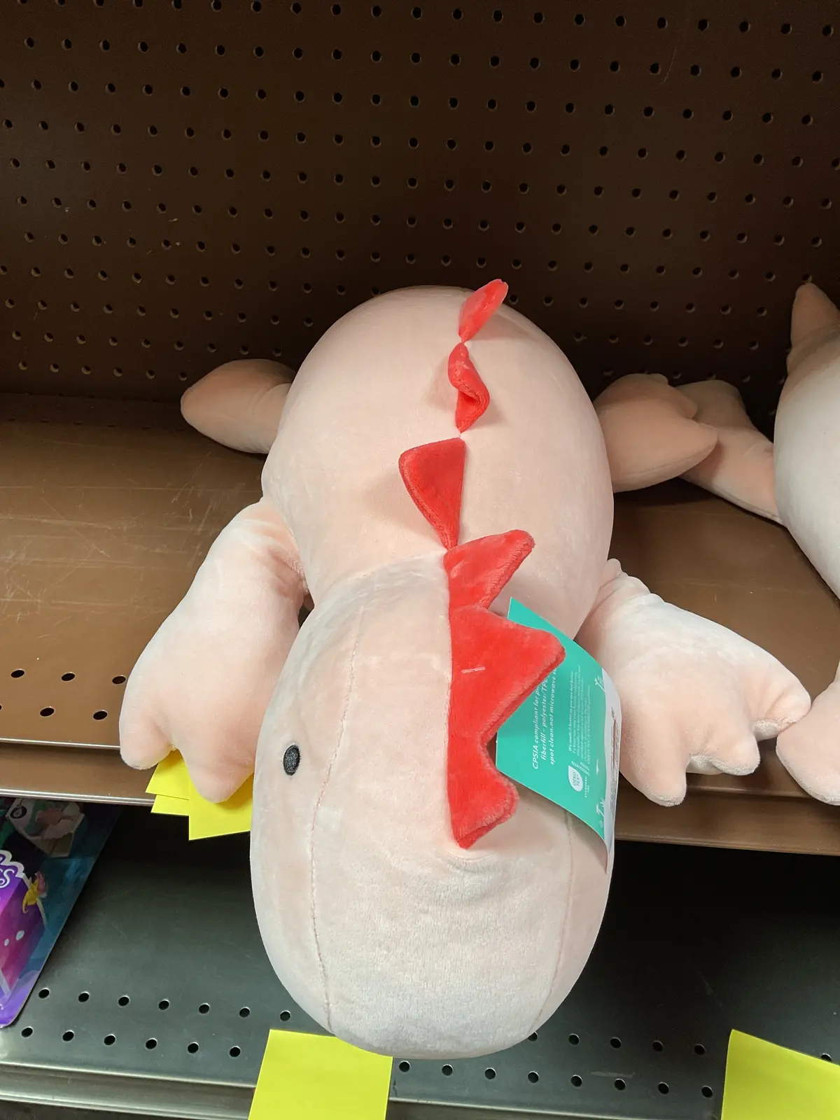 Dinosaur Weighted Plush Kids' Throw Pillow Pink 1
