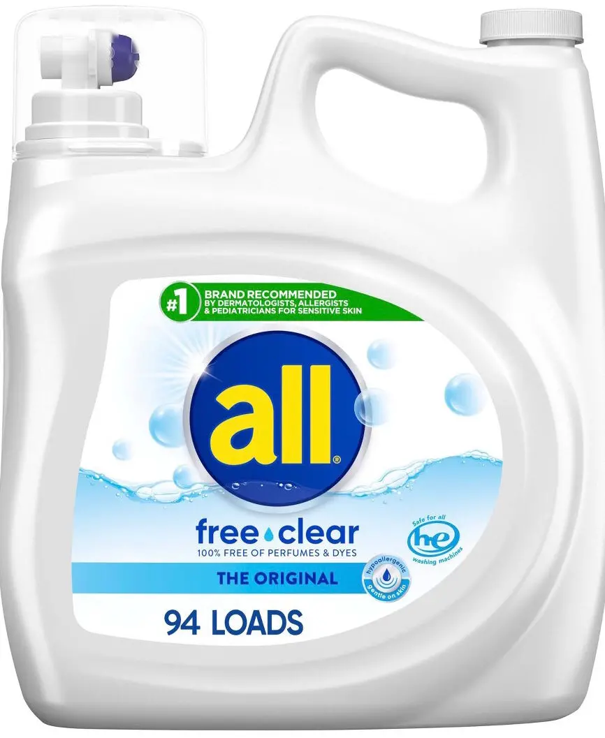 All Free Clear Liquid Concentrated Laundry Detergent (141 Fl Oz) 1