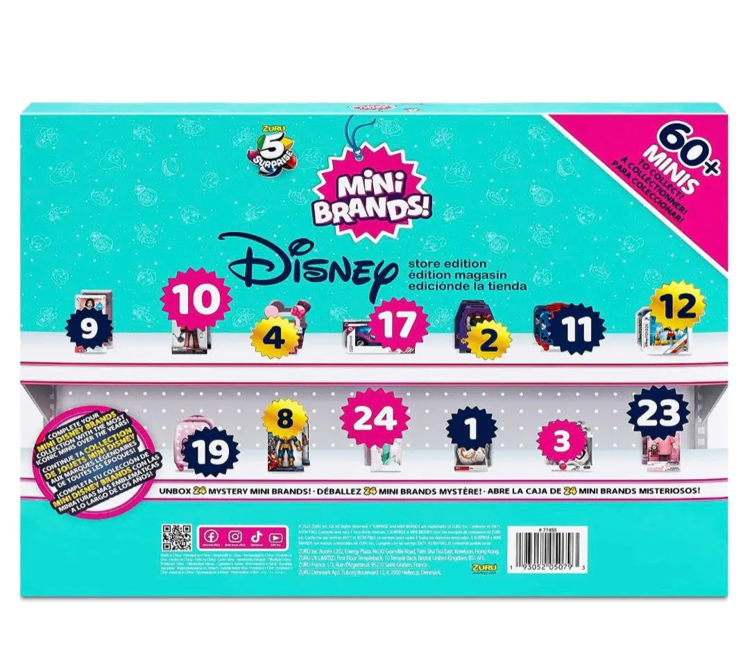 Mini Brands Disney: Limited Edition Advent
Calendar With 4 Exclusive
Minis, Mystery Collectibles
Toys Comes With 24 Minis 2