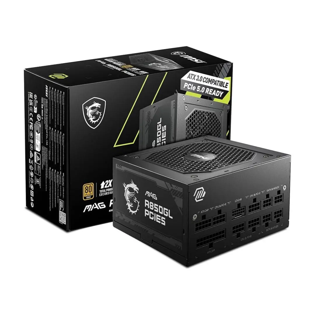 Msi Mag A650gl - 650W 80 Plus Gold Fully Modular 1