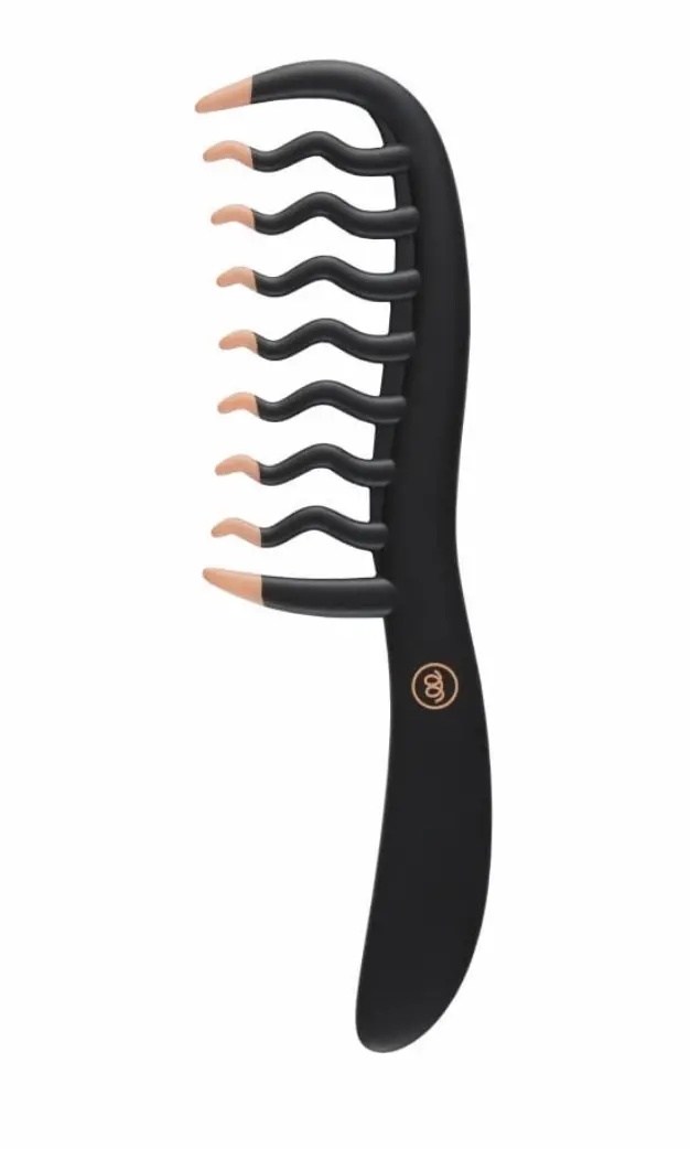 Conair Curl Collective Detangling Hair Comb For Curly Hair, Black 1