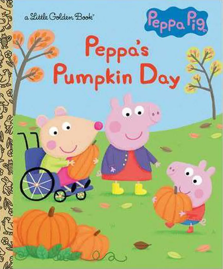 Peppa’S Pumpkin Day - By Golden Books (Hardcover) 1