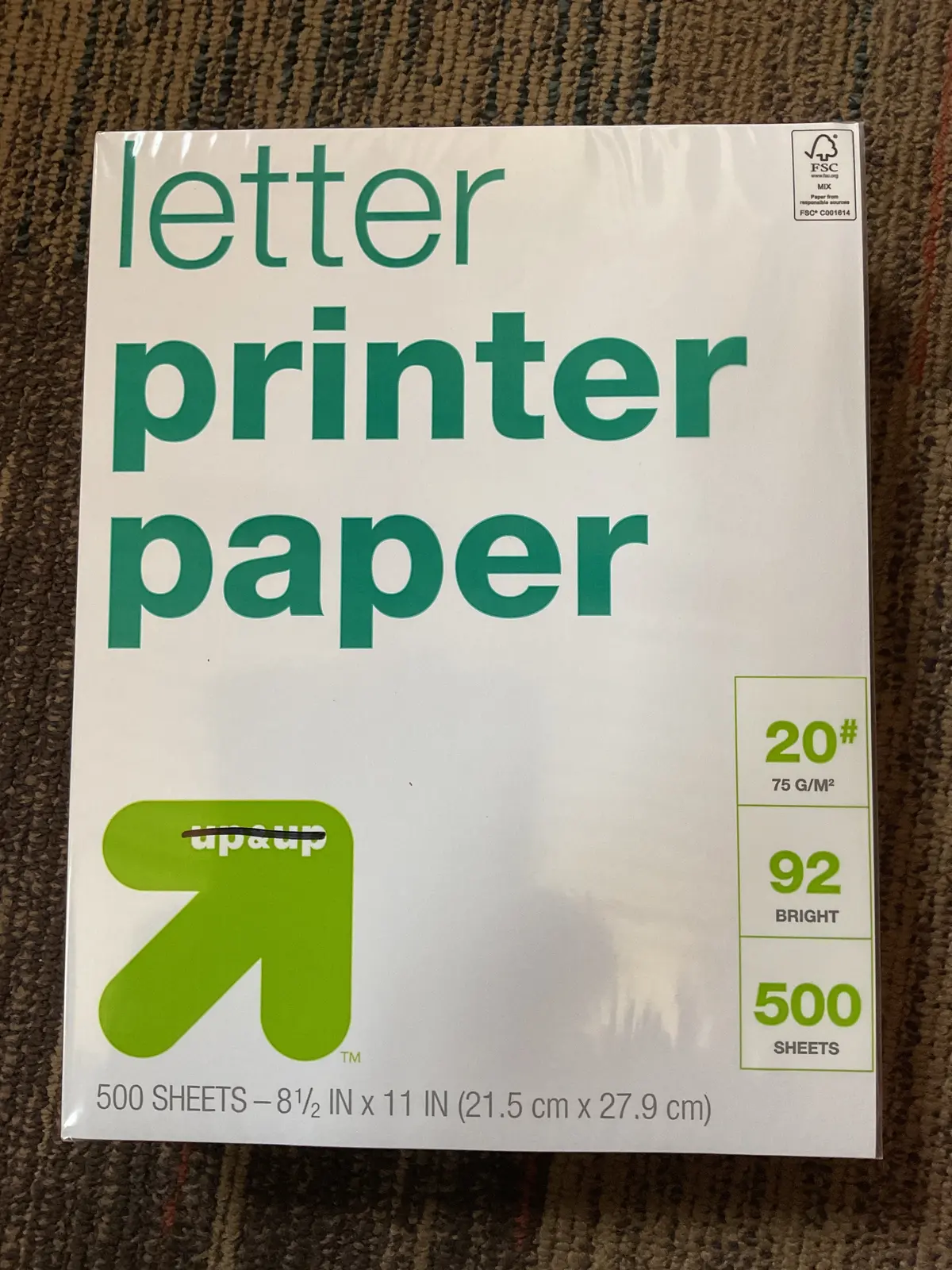 500Ct Letter Printer Paper White 1