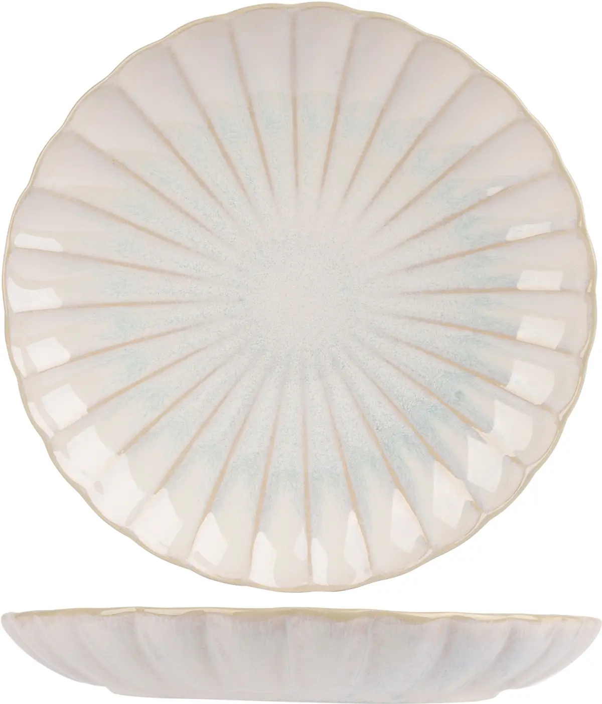 Cosy & Trendy Ontbijtborden / Dessertborden - Astera Pure Wit - Ø 21 Cm - 4 Stuks 1