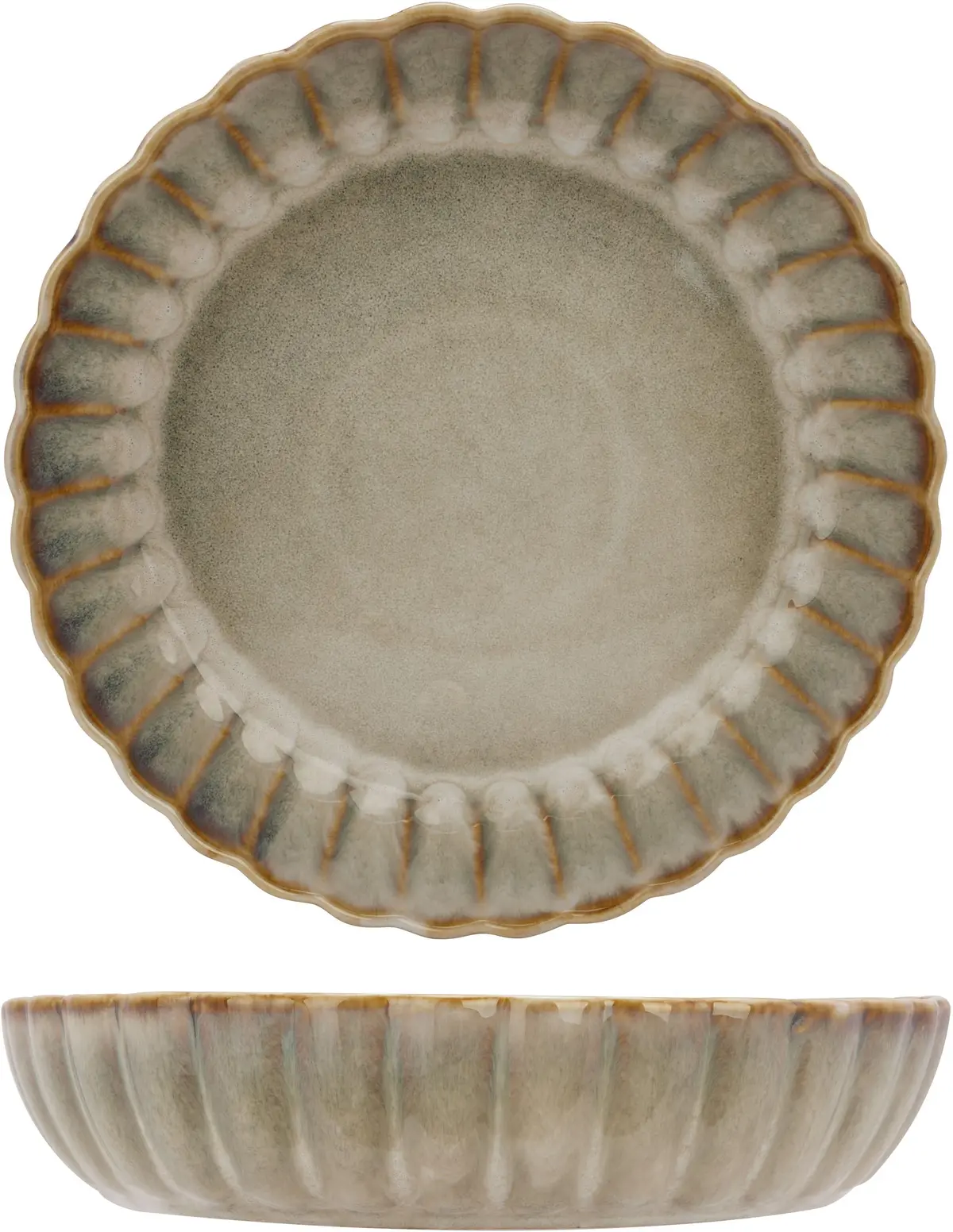 Cosy & Trendy Diepe Borden / Pastaborden - Astera Pearl Beige - Ø 22 Cm - 4 Stuks 1
