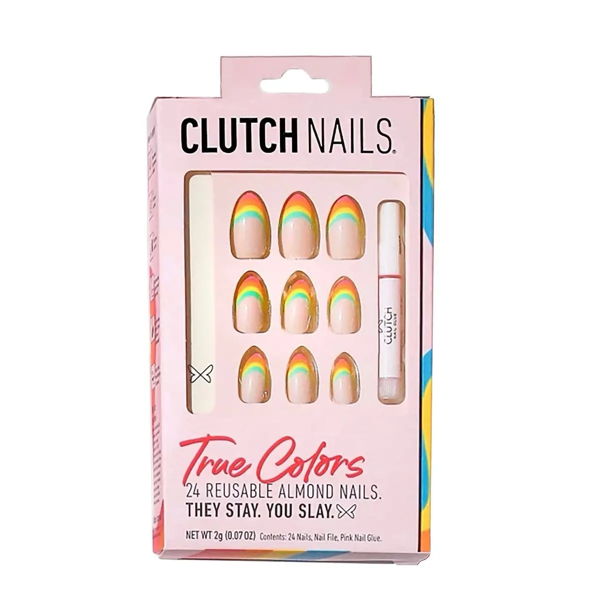 Clutch Nails Fake Nails - True Colors - 24Pc 1
