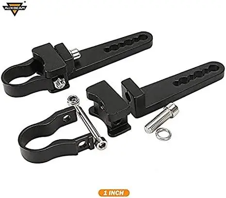 (2Pcs/Set) Light Bar Mounting Bracket Kit 1 Inch Bull Bar Roll Cage Clamps Mount Clamps Universal Holder Kits For L 1