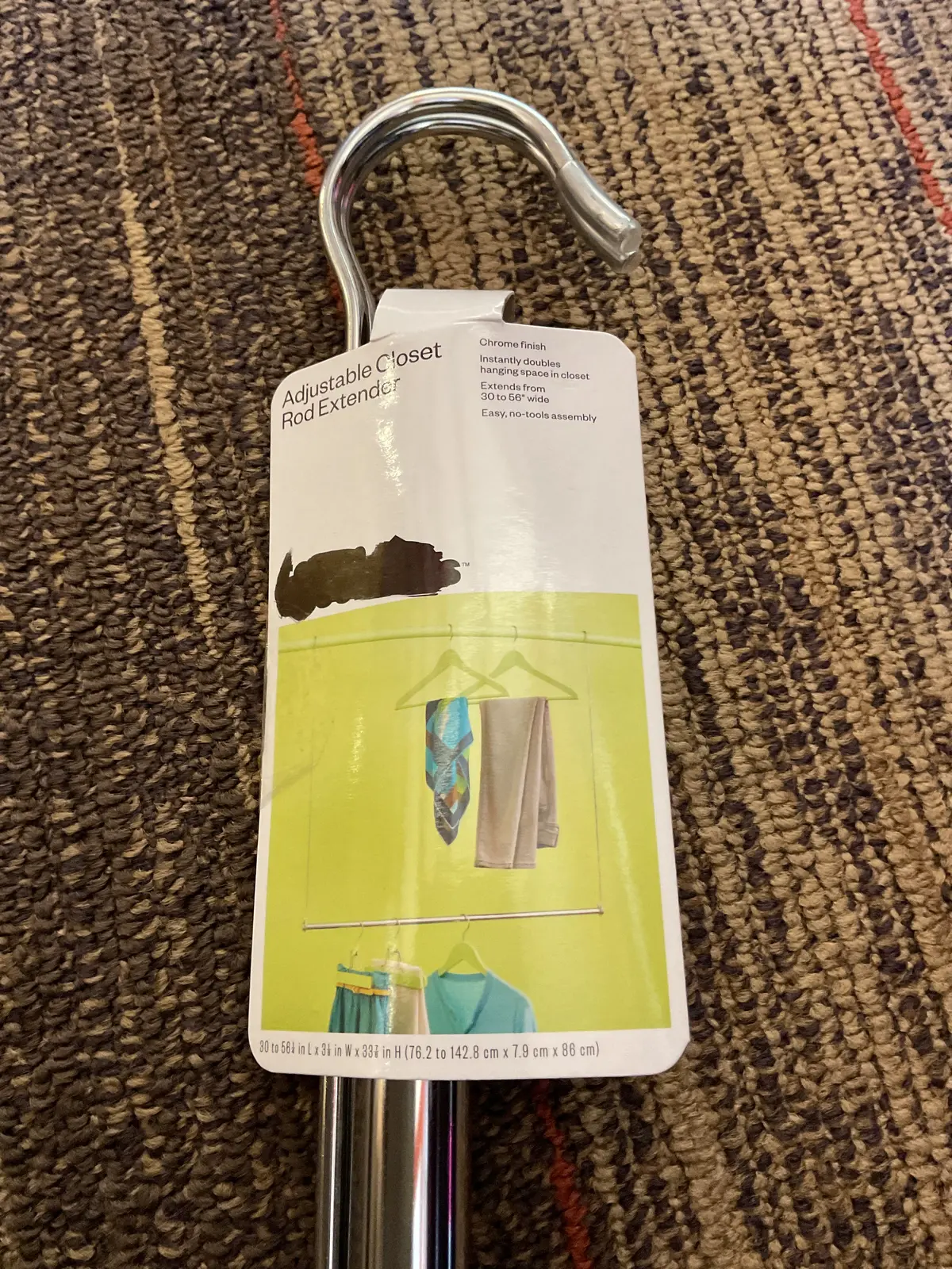 Adjustable Closet Rod Extender - Clearance 1