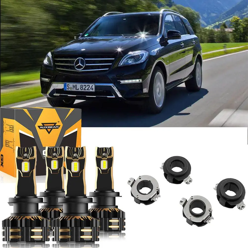 For 2012-2015 Volkswagen Ml350 H7 Led Headlight Bulbs Bundle 1