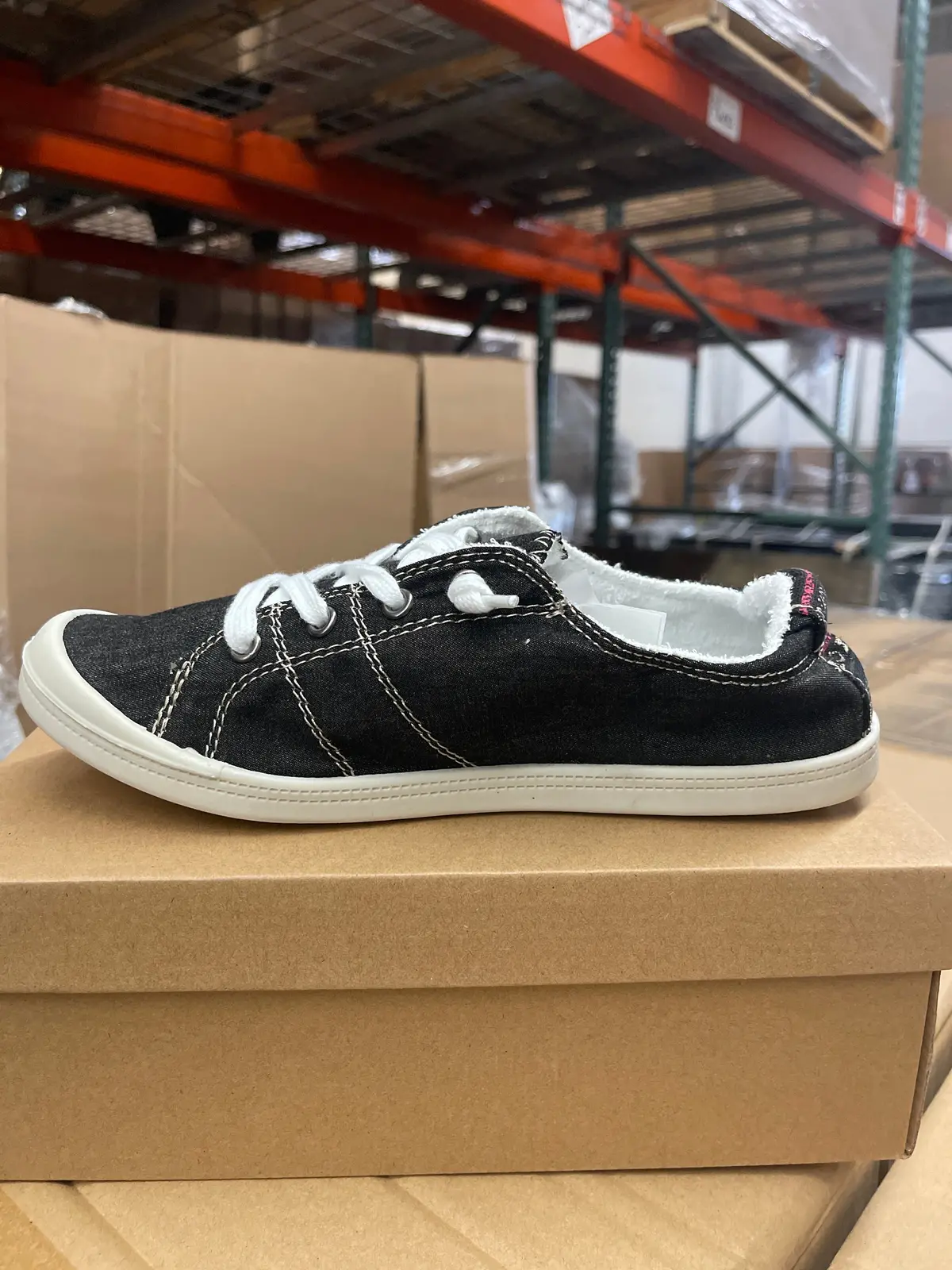 Ladies Dunes Sport Shoes (Memory Foam) (Normal)- Reesa Black - Clearance 1