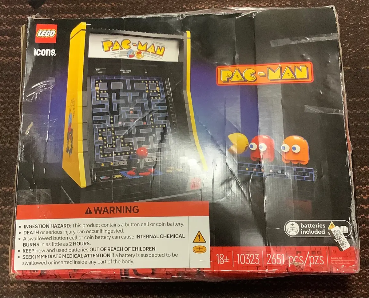 Broken Seal - Lego Icons Pac-Man Arcade Retro Game Building Set 10323, Damaged Box, As Is 1