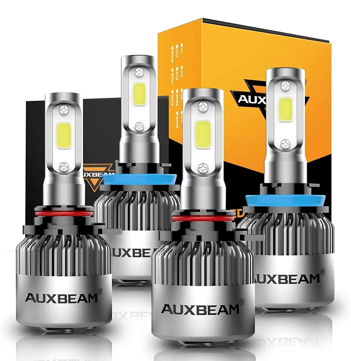 Super Brightest Cob S2 Series 8000Lm 72W Led Headlight Bulbs 6500K Cool White 1