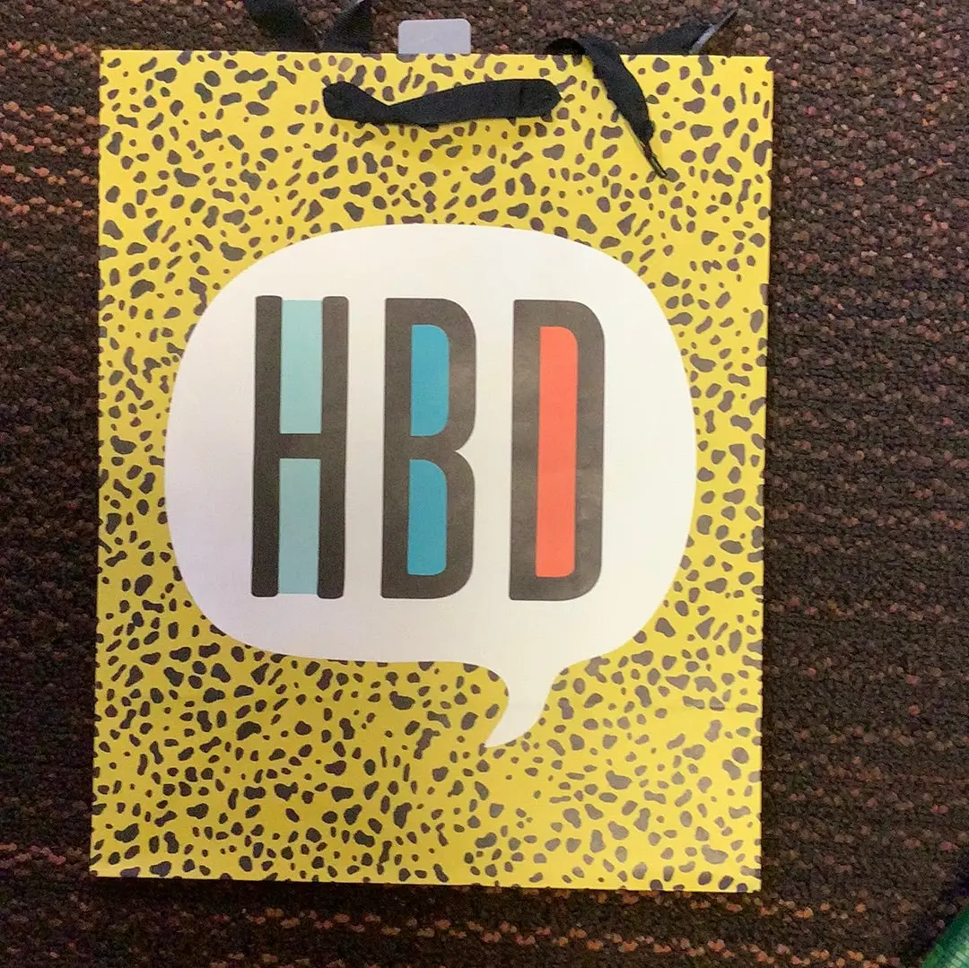 National Hbd Spotted Print Gift Bag 1