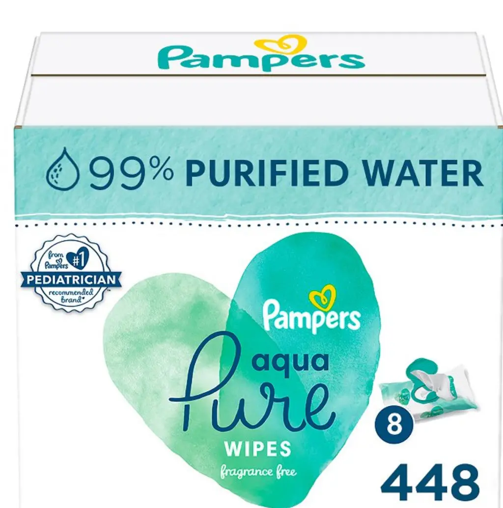 Pampers Aqua Pure Sensitive Baby Wipes
- 448Ct 1