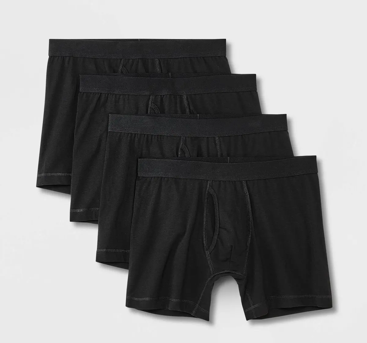 Men's Support Pouch Boxer Briefs 4Pk - Size M 1