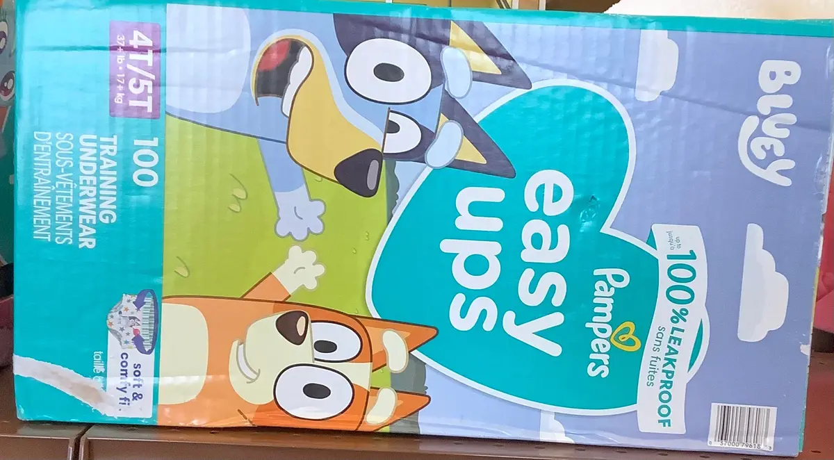 Pampers Easy Ups Bluey Training Underwear - Size 4T-5T
- 100Ct 1