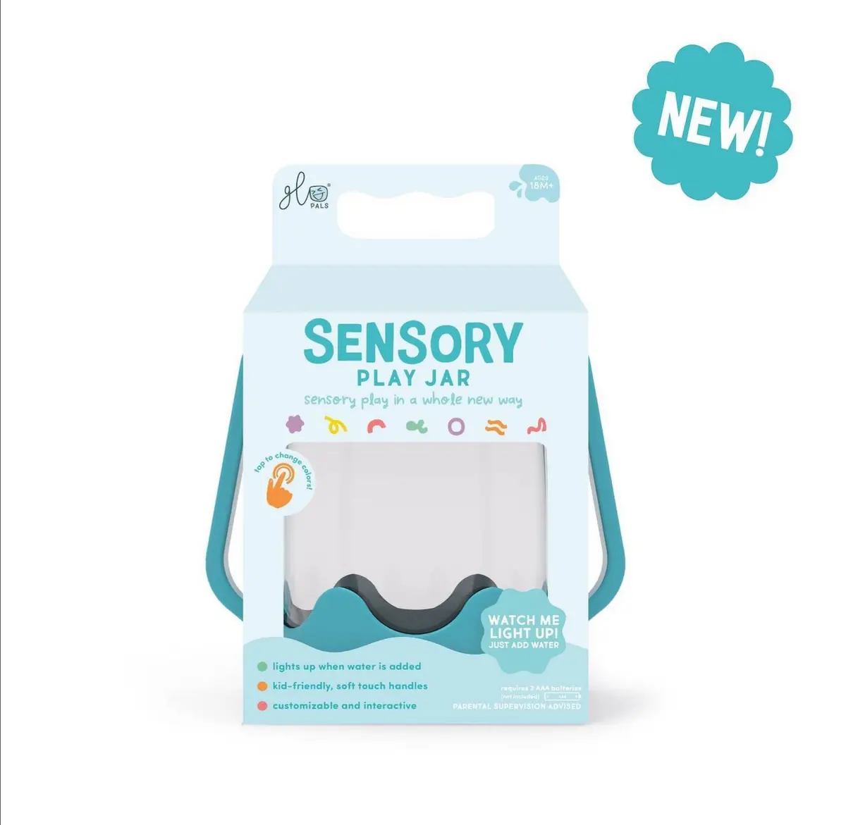 Glo Pals Toddler Sensory Play Jar - Surfs Up 1