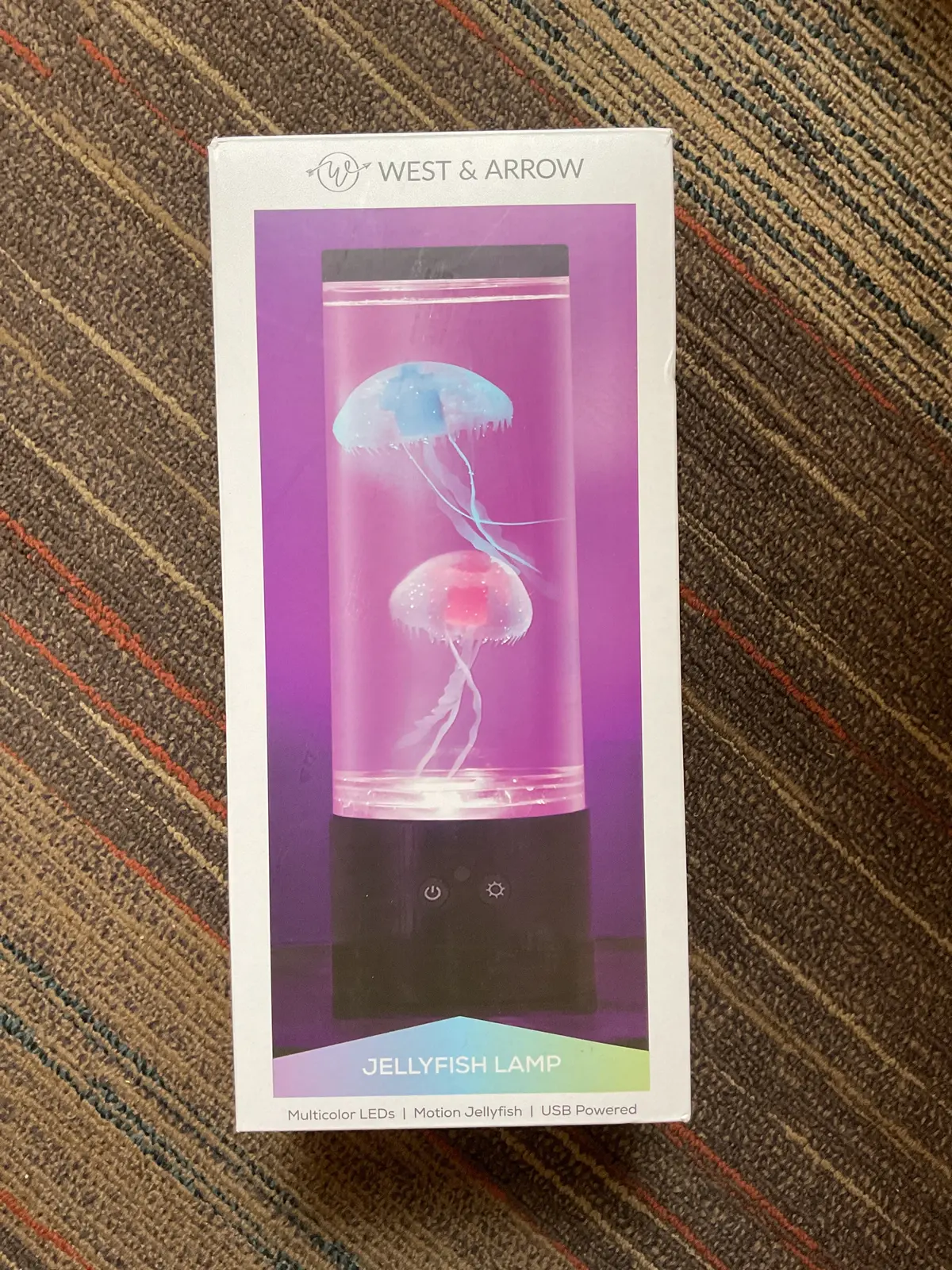 12" Rgb Jellyfish Lamp With Usb Black - West & Arrow 1