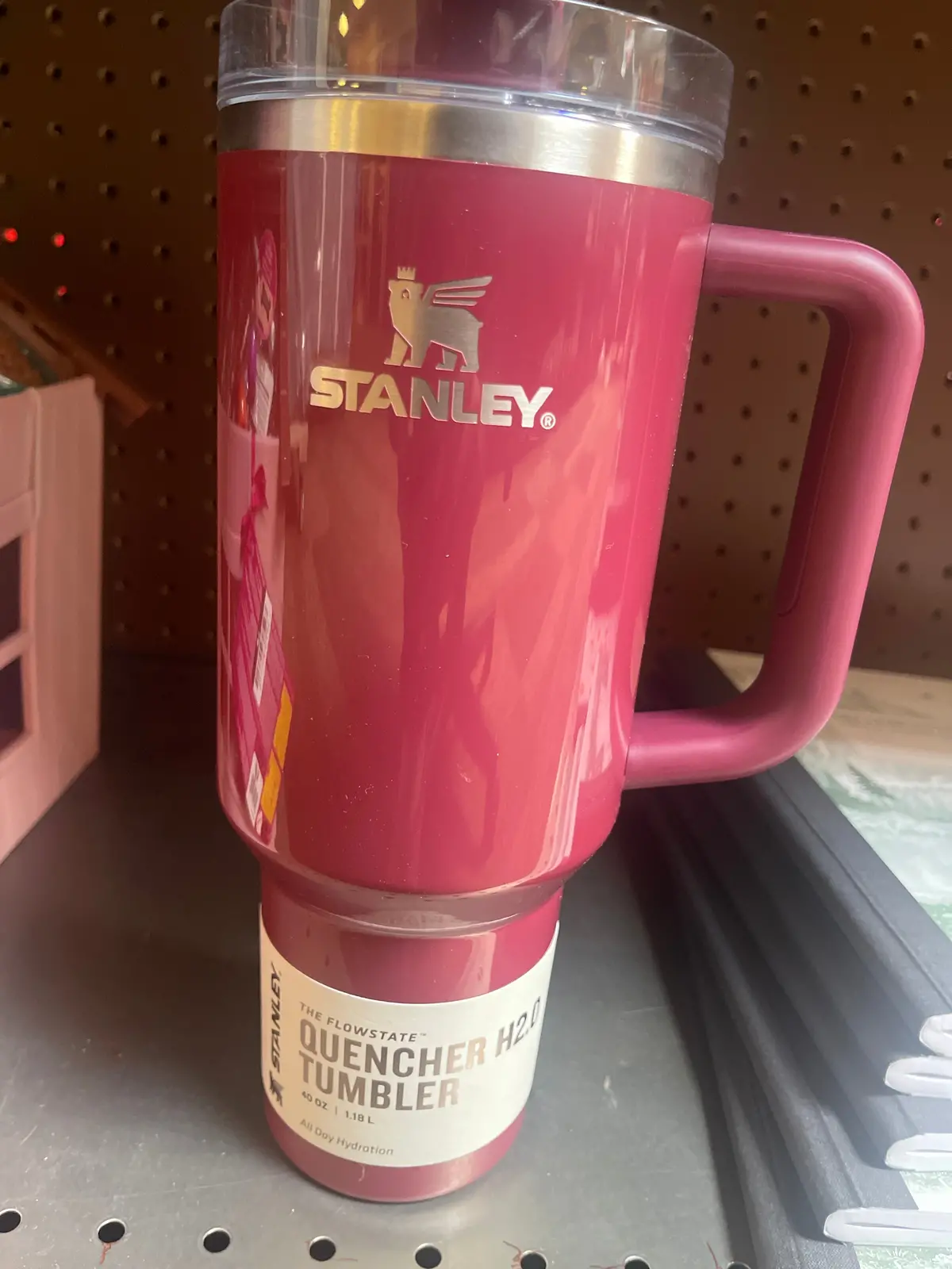 Stanley 40 Oz Stainless Steel H2.0 Flowstate
Quencher Tumbler Cherry Mocha 1