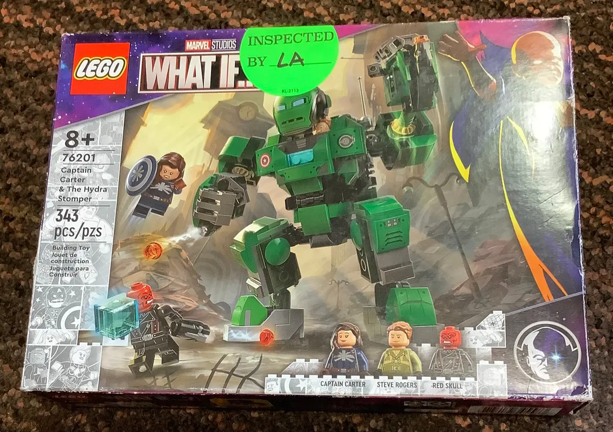 Broken Seal - Lego Marvel Captain Carter & The Hydra Stomper 76201, As Is 1