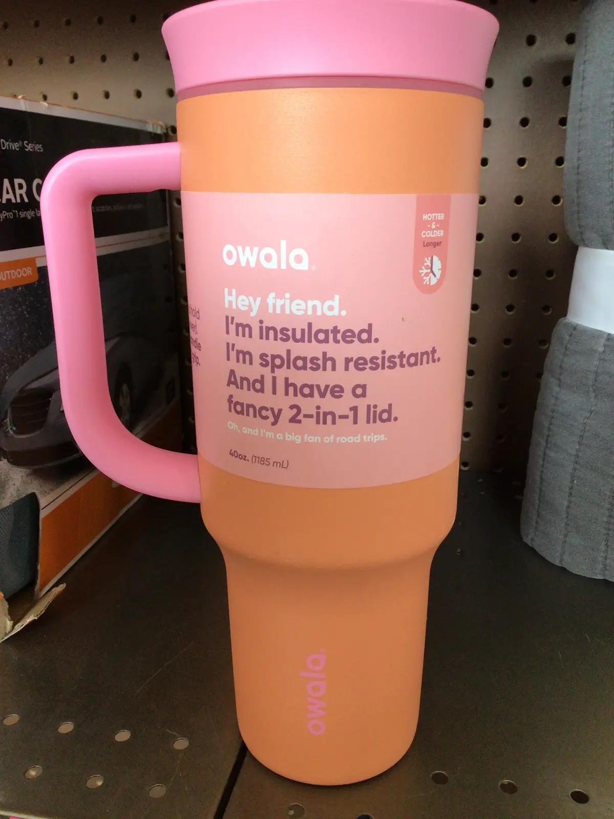 Owala 40Oz Stainless Steel Straw Tumbler- Tangy Tango(No Straw!!!)Some Imperfections 1