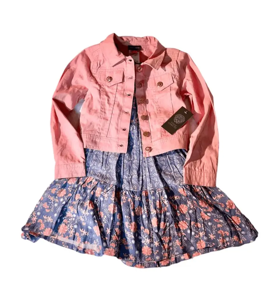 Girls Dress/Jacket Set - Floral (8) 1