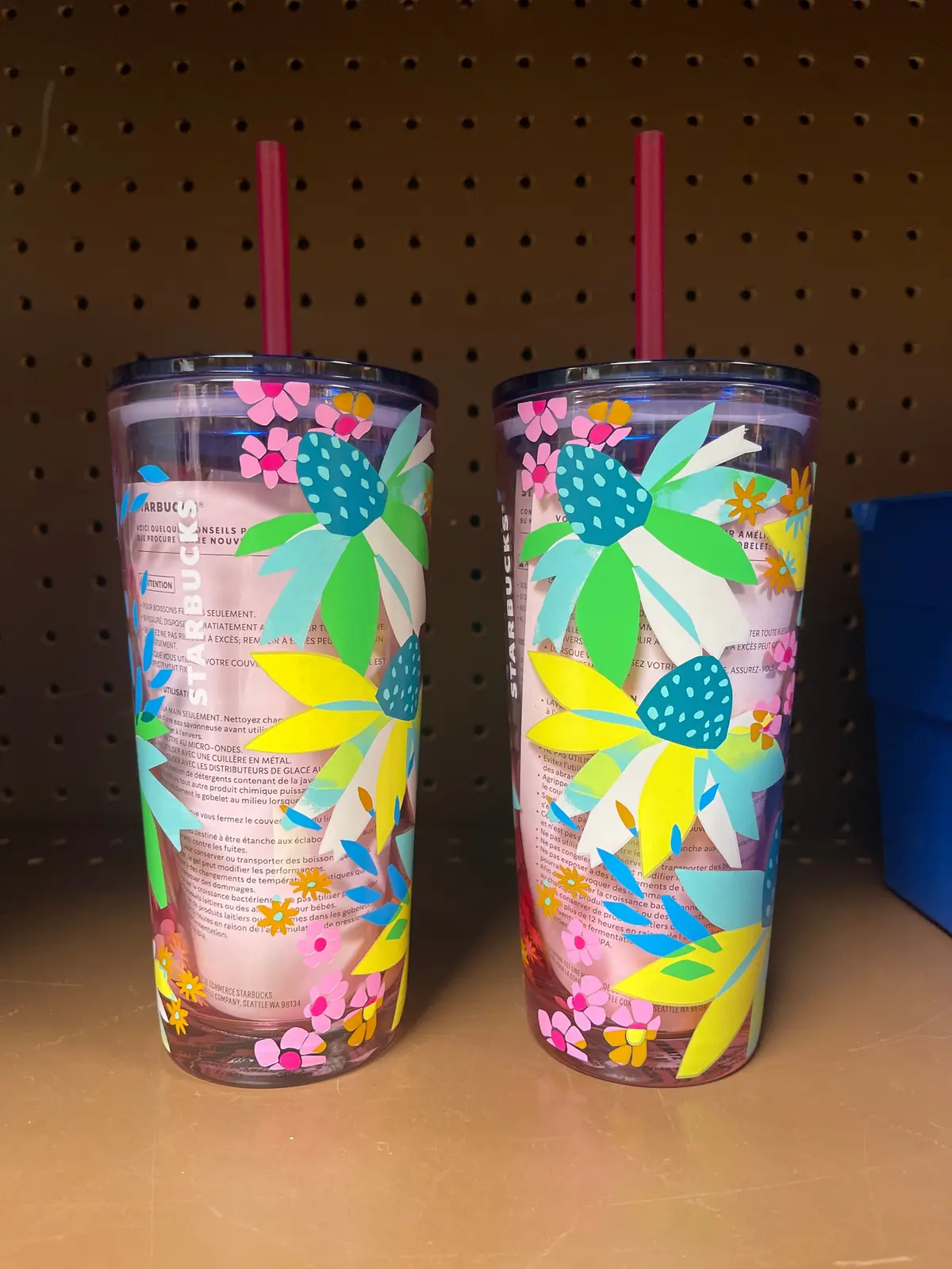 Starbucks Glass Spring Floral 8Fl Oz Tumbler 1