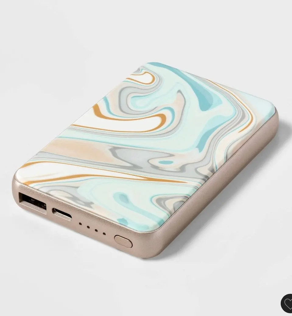 5000Mah Power Bank - Pastel Marble 1