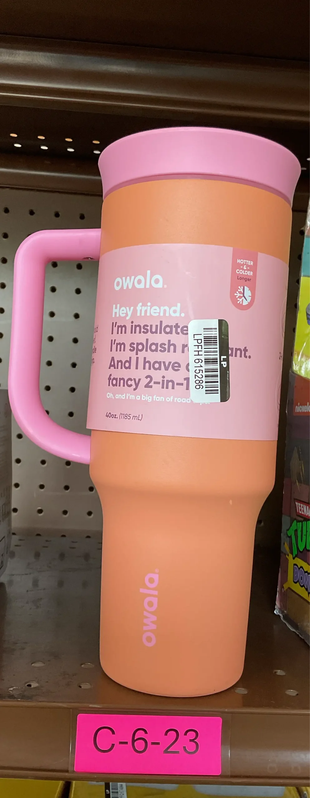 Owala 40Oz Stainless Steel Straw Tumbler - Tangy Tango 1