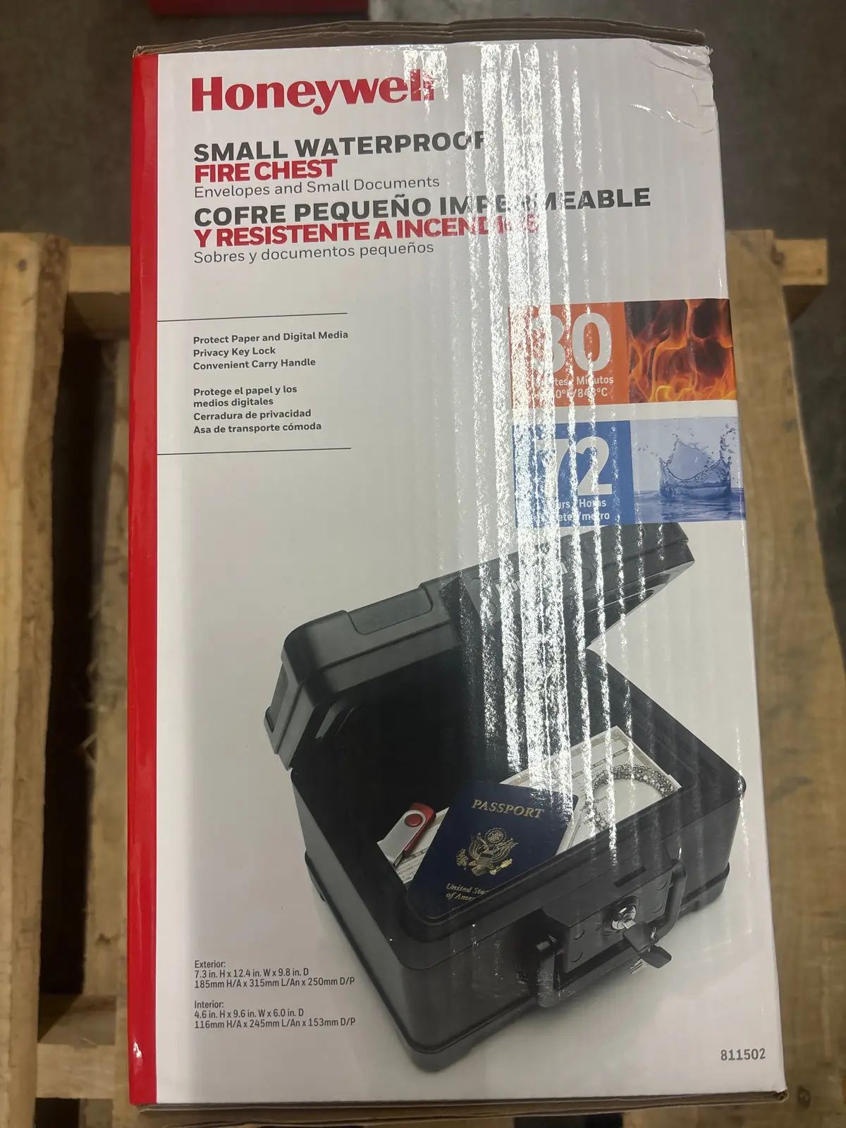 Honeywell Fire & Water Chest .15 Cu Ft 811502 1