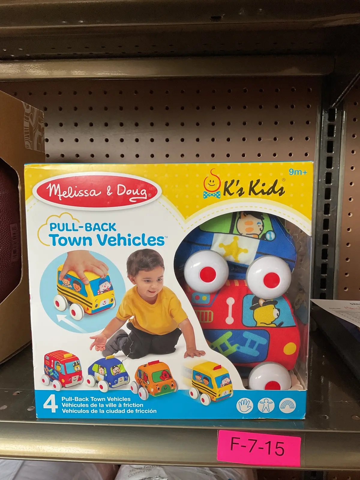 Melissa & Doug K's Kids Pull-Back Vehicle Set - Soft Baby
Toy Set With 4 Cars And Trucks And Carrying Case 1
