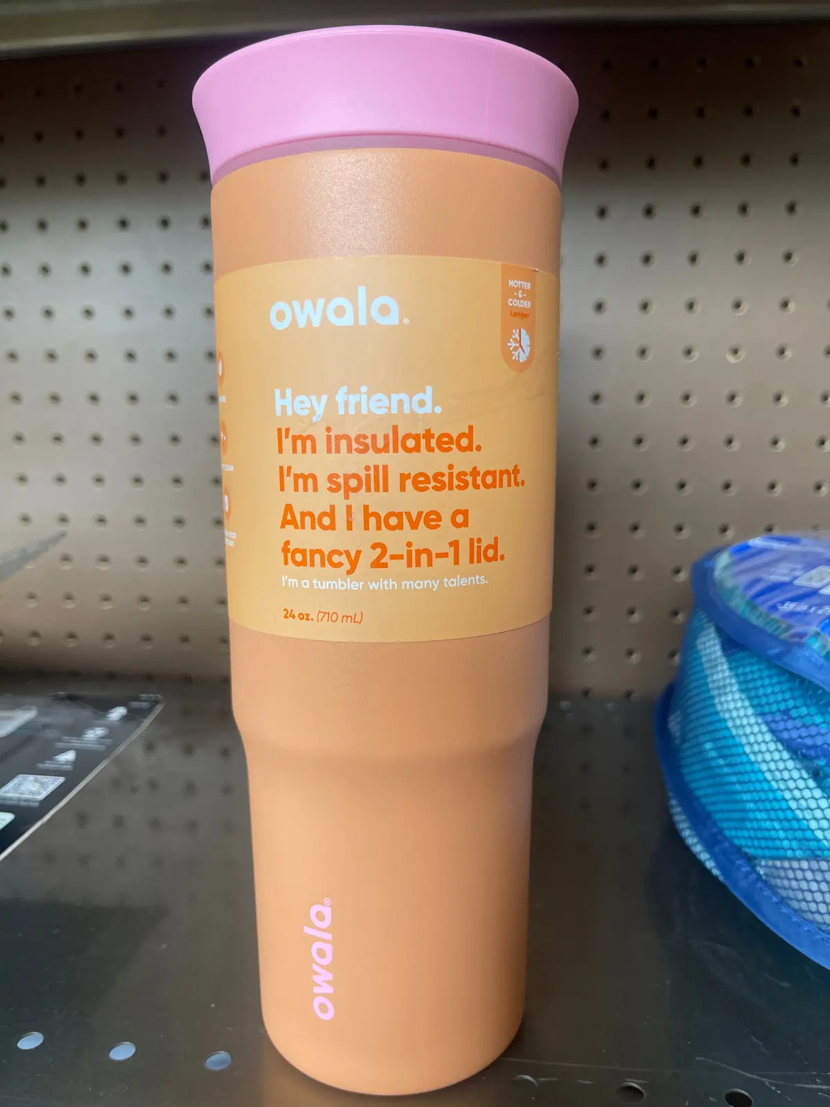 Owala 24Oz Stainless Steel Tumbler - Tangy Tango *No Straw* 1