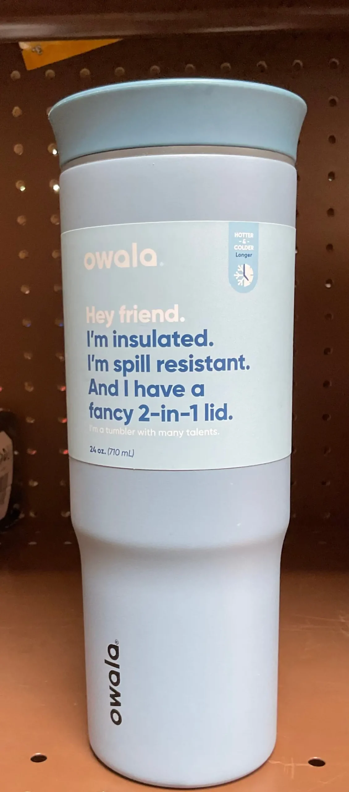Owala 24Oz Stainless Steel Straw Tumbler - No Straw!! 1