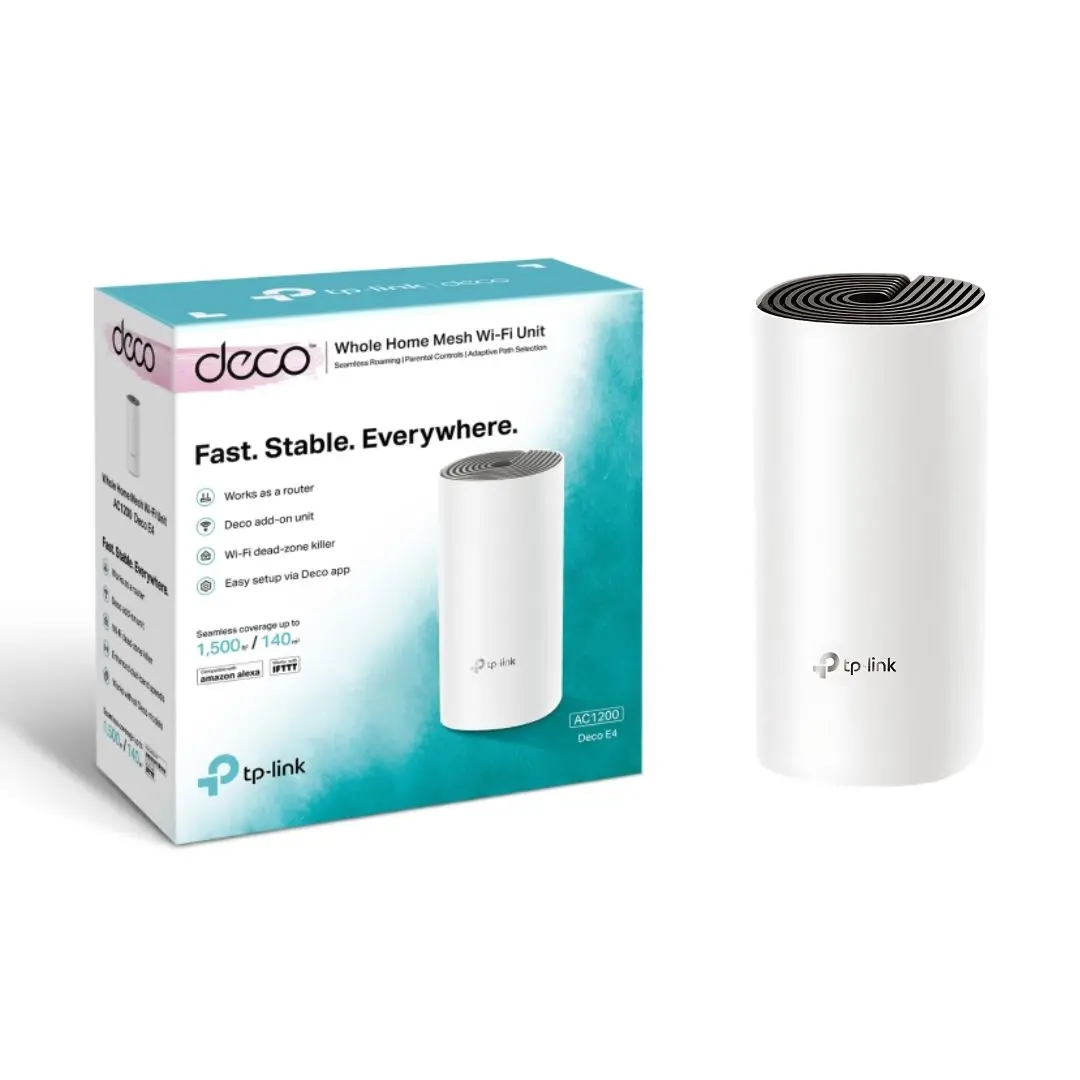 Deco E4 Ac1200 Whole Home Mesh Wi-Fi 5 System 1-Pack 1
