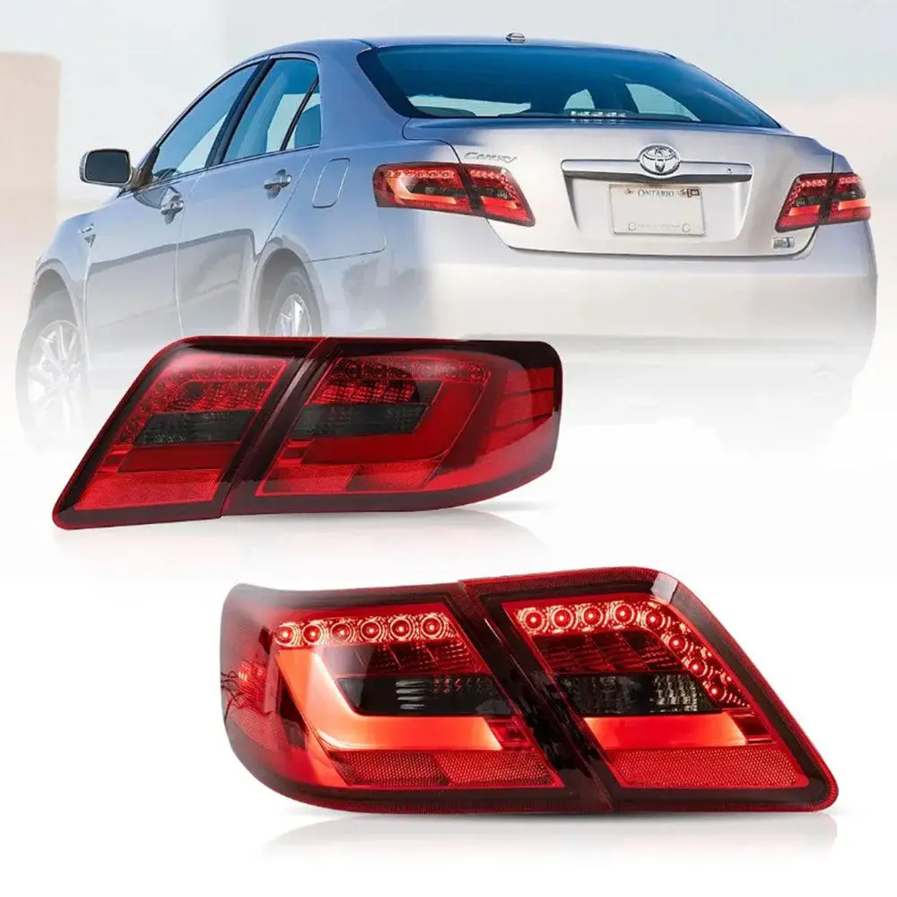 Led Tail Lights Assembly With Amber Turn Signal For 2006-2011 Toyota Camry Xv40 Regular Models 2