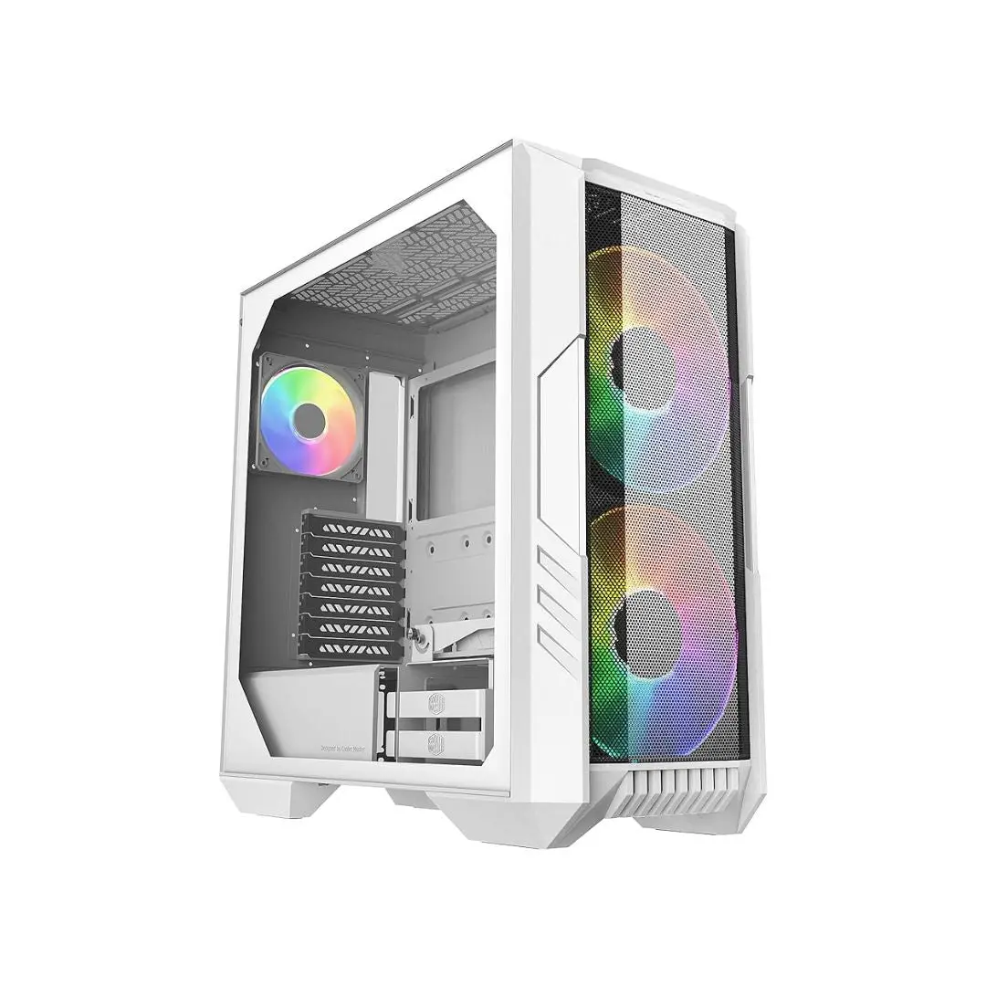 Cooler Master Haf 500 Mid Tower 3 Fan - White 1