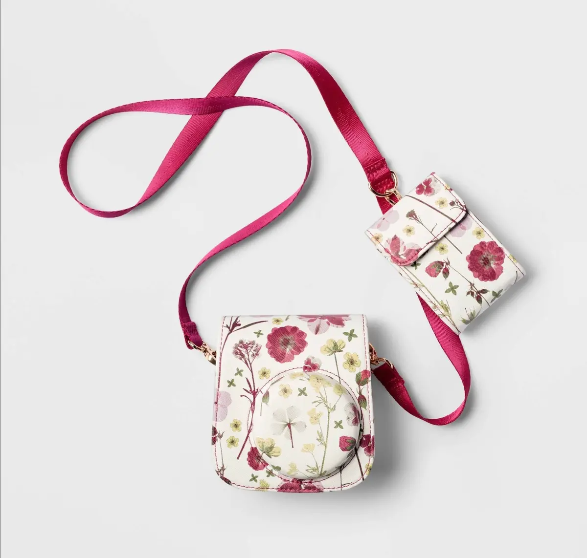 Instax Mini 12 Cross Body Camera Case - Floral 1