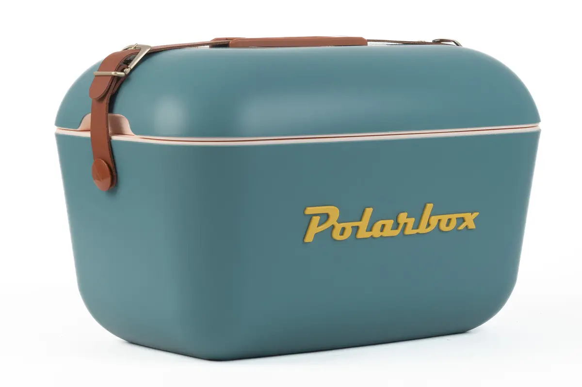 Polarbox Koelbox Met Schouderband - Marineblauw Mustard - 12 Liter 1