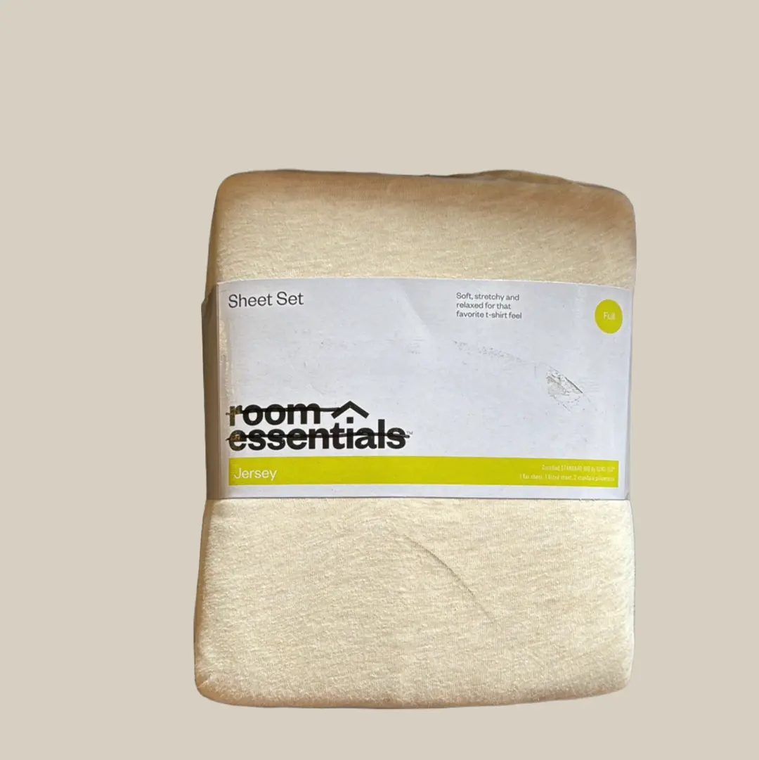 Full Jersey Sheet Set- Heather Tan 1