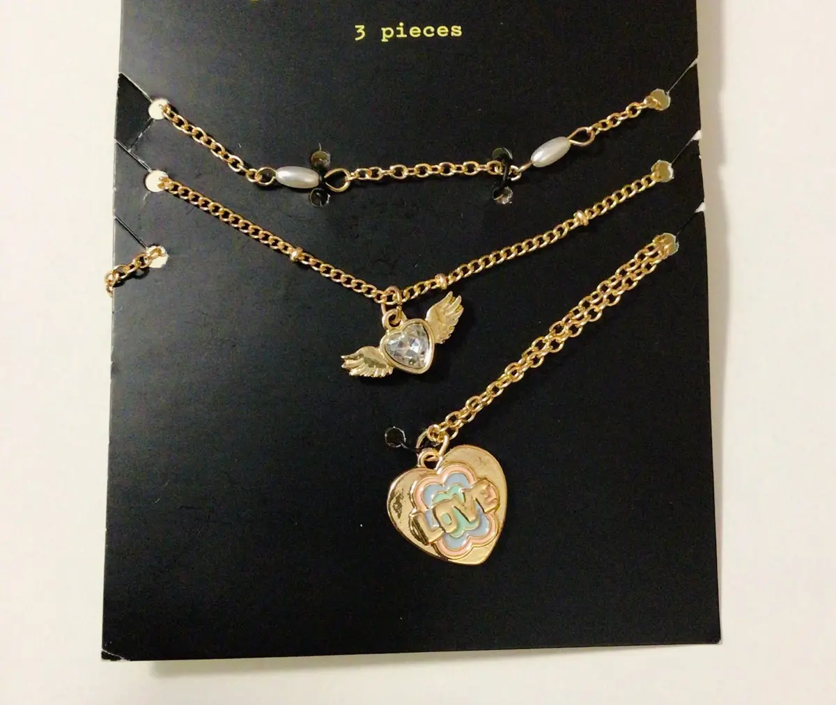“ Love “ Necklace - 3Pc 1