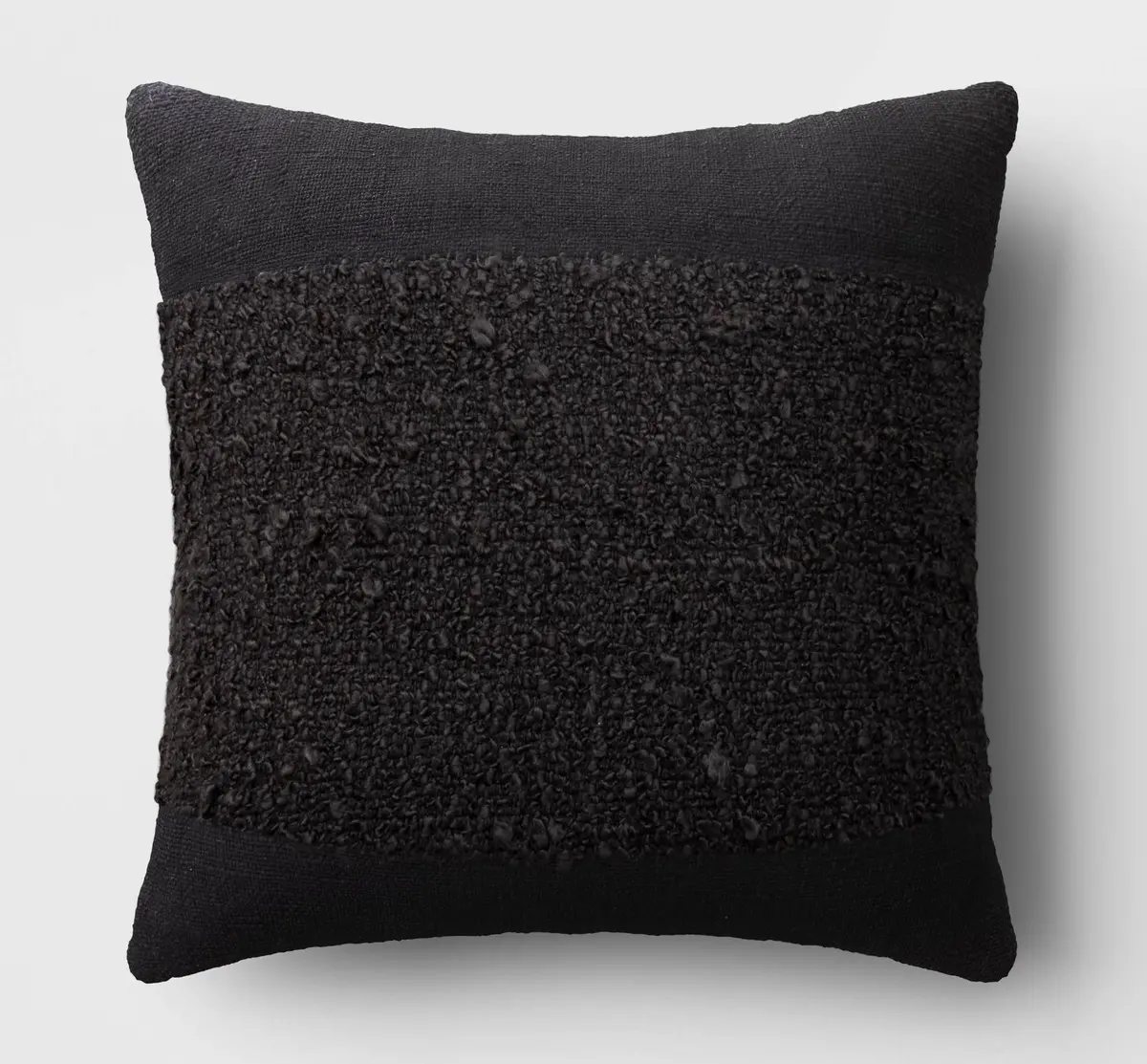 Textured Solid Square Throw Pillow 1