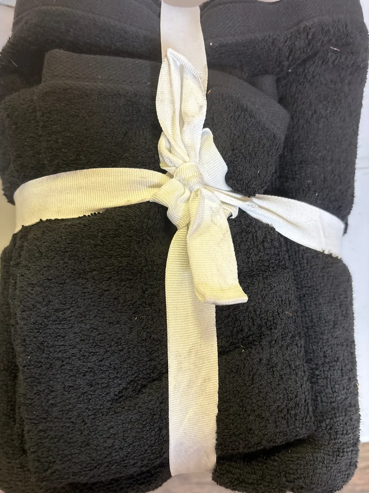 4Pc Antimicrobial Assorted Bath And Hand Towel Set Black 1