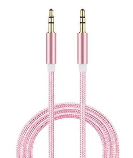 3.5Mm Audio Cable - 6Ft Pink 1