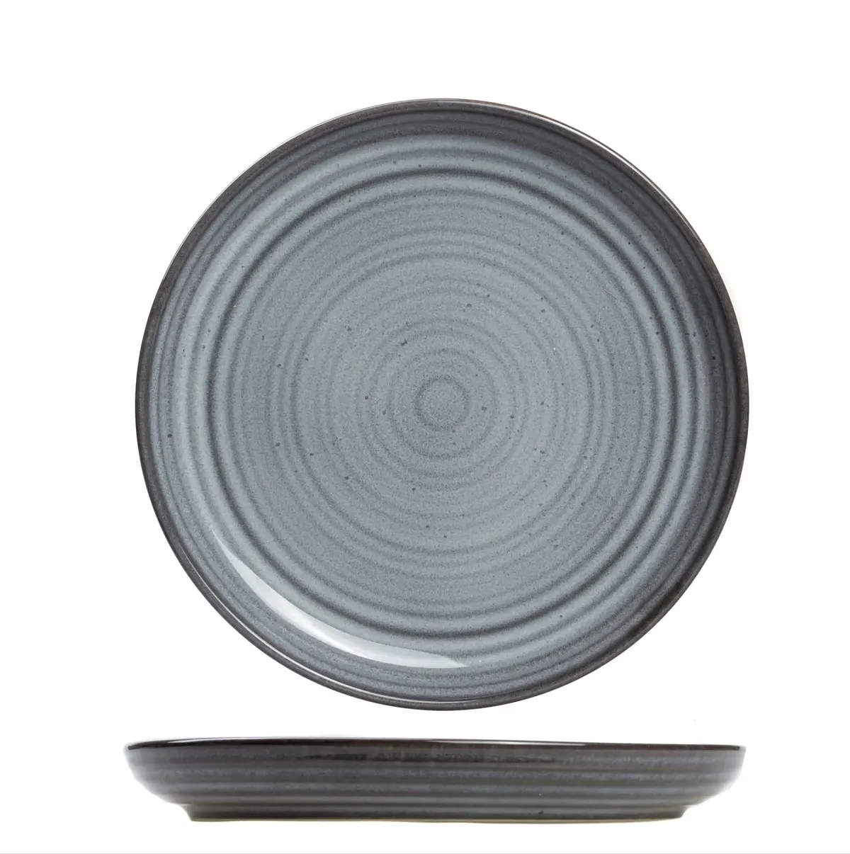 Cosy & Trendy Ontbijtborden / Dessertborden Kentucky Grey Ø 22 Cm - 4 Stuks 1