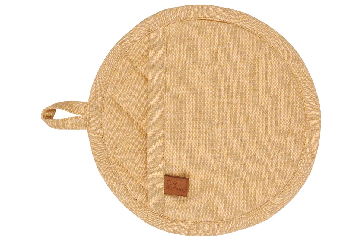 Cosy & Trendy Pannenlap Stoff Amber Gold 1