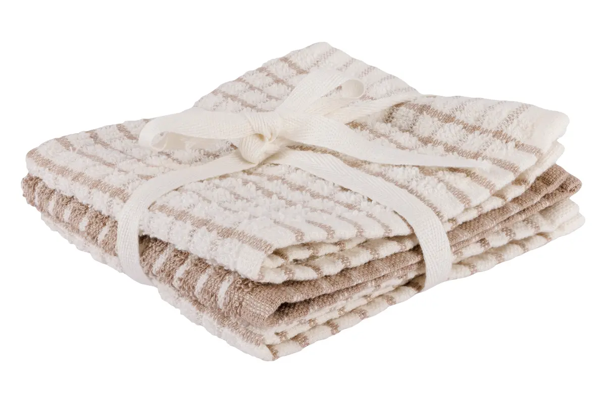 Cosy & Trendy Vaatdoekjes Stoff Sand 30 X 30 Cm - 3 Stuks 1