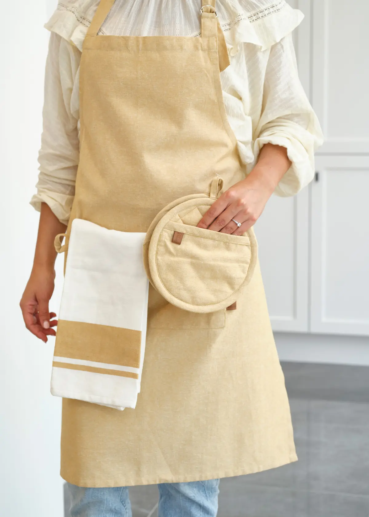 Cosy & Trendy Theedoeken Stoff Amber Gold 50 X 70 Cm - 3 Stuks 2